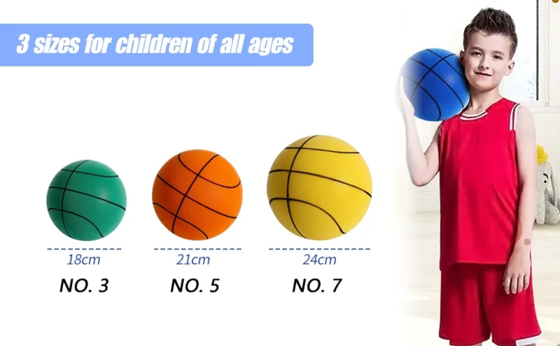 Silent Basketball,2025 Upgrade Dribble Dream Silent Basketball The Handleshh Silent Basketball Dribbling Indoor, Foam Basketball - Image 14