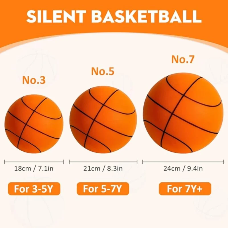 Silent Basketball,2025 Upgrade Dribble Dream Silent Basketball The Handleshh Silent Basketball Dribbling Indoor, Foam Basketball - Image 2