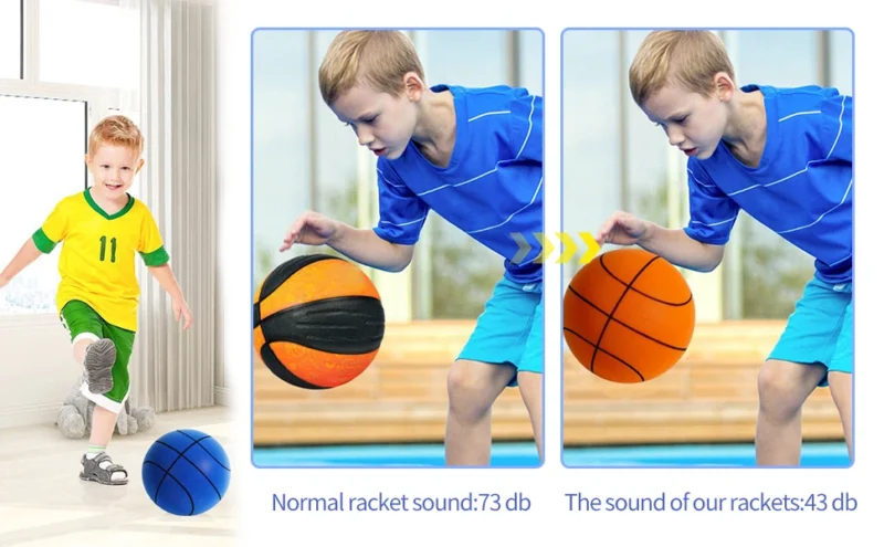 Silent Basketball,2025 Upgrade Dribble Dream Silent Basketball The Handleshh Silent Basketball Dribbling Indoor, Foam Basketball - Image 13