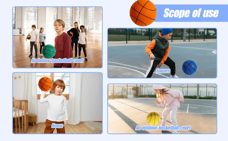 Silent Basketball,2025 Upgrade Dribble Dream Silent Basketball The Handleshh Silent Basketball Dribbling Indoor, Foam Basketball - Image 12